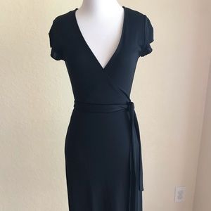 Banana Republic black wrap dress. Size XS.
